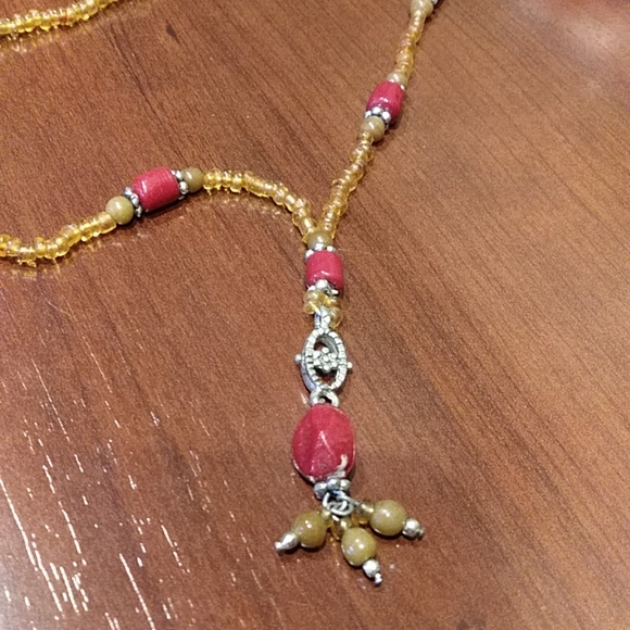 Vintage beaded necklace - Picture 2 of 5